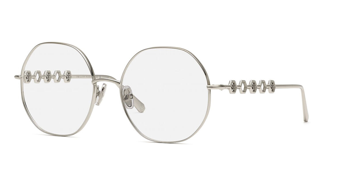 Image of Philipp Plein VPP070M 0579 Gafas Recetadas para Mujer Plateadas ESP