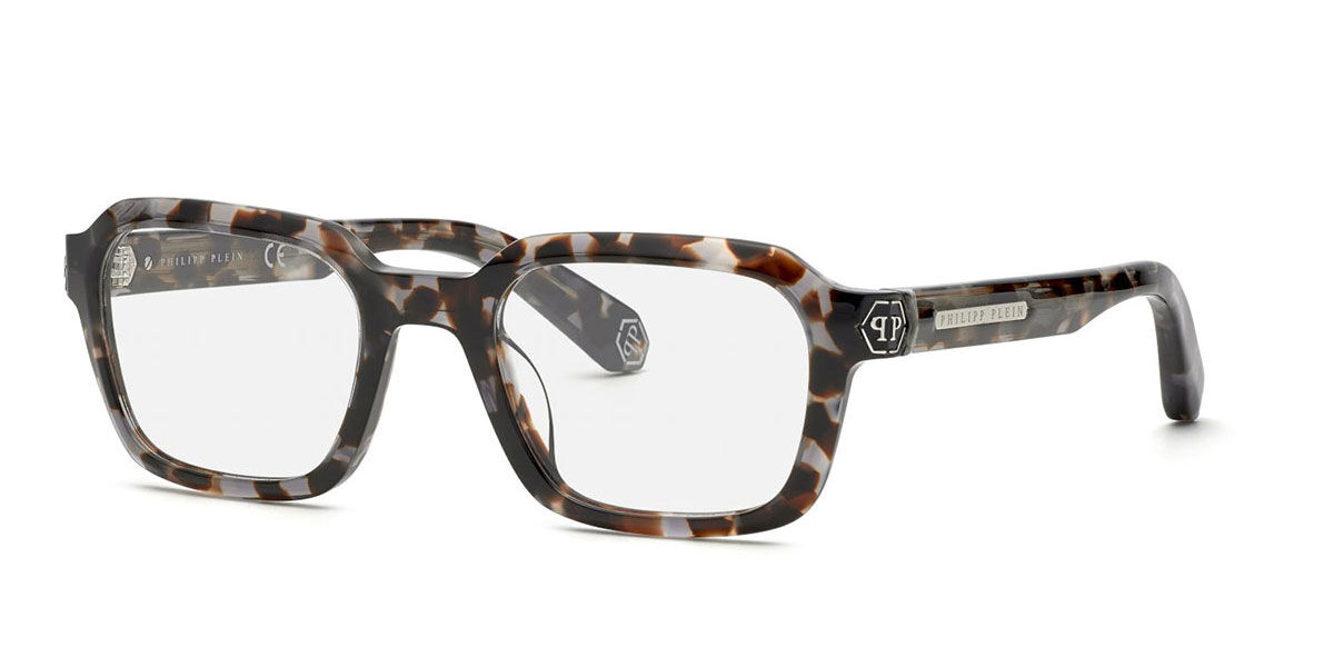 Image of Philipp Plein VPP083M 03KA 52 Tortoiseshell Męskie Okulary Korekcyjne PL