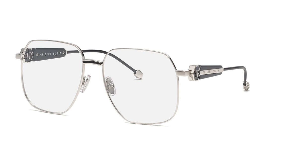 Image of Philipp Plein VPP126S 0583 Óculos de Grau Prata Feminino PRT