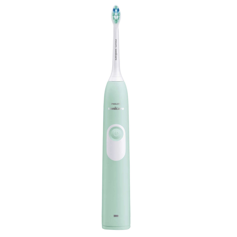 Image of Philips Sonicare 2 Series Plaque Control HX6213/60 Sonic Electric Toothbrush With 3 Brush Heads - Mint Green