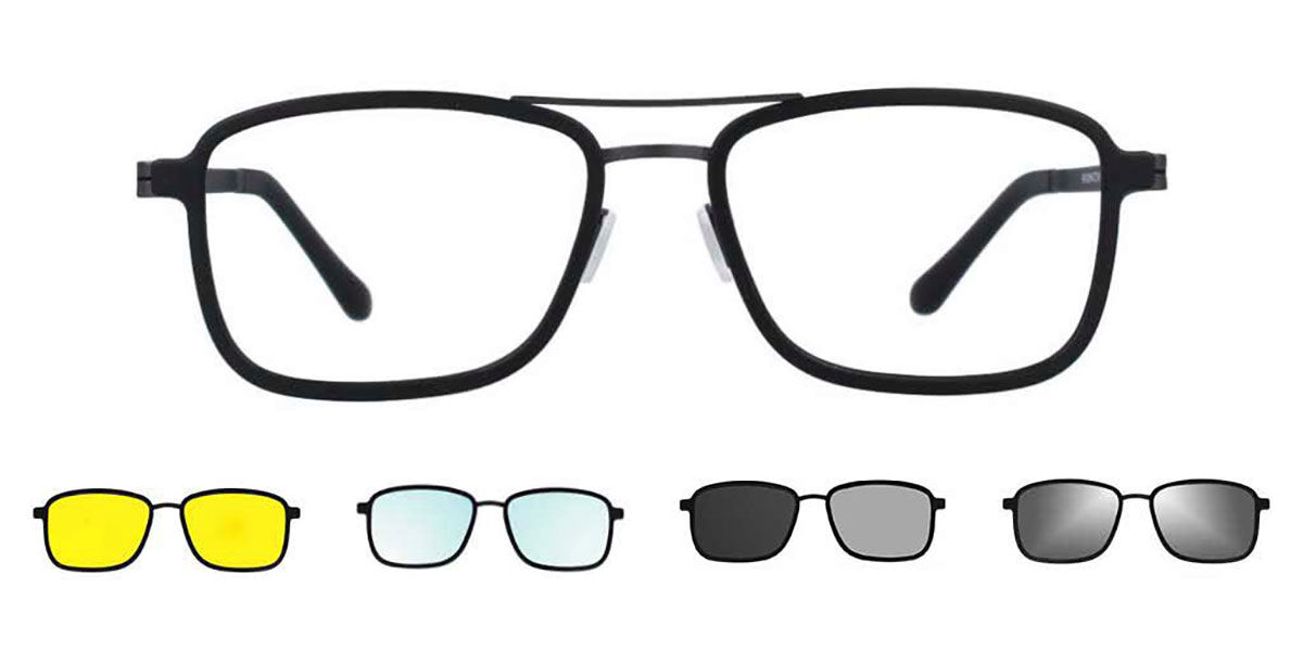 Image of Piloto Clip-On Plastico Negras Gafas Recetadas para Hombre - Gafas Anti-Azules - SmartBuy Collection ESP