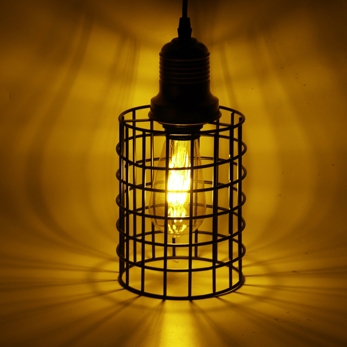 Image of Plug-in Retro Iron Pendant Light Ceiling Lamp Hallway Bar Restaurant Corridor Fixture Chandelier Decor