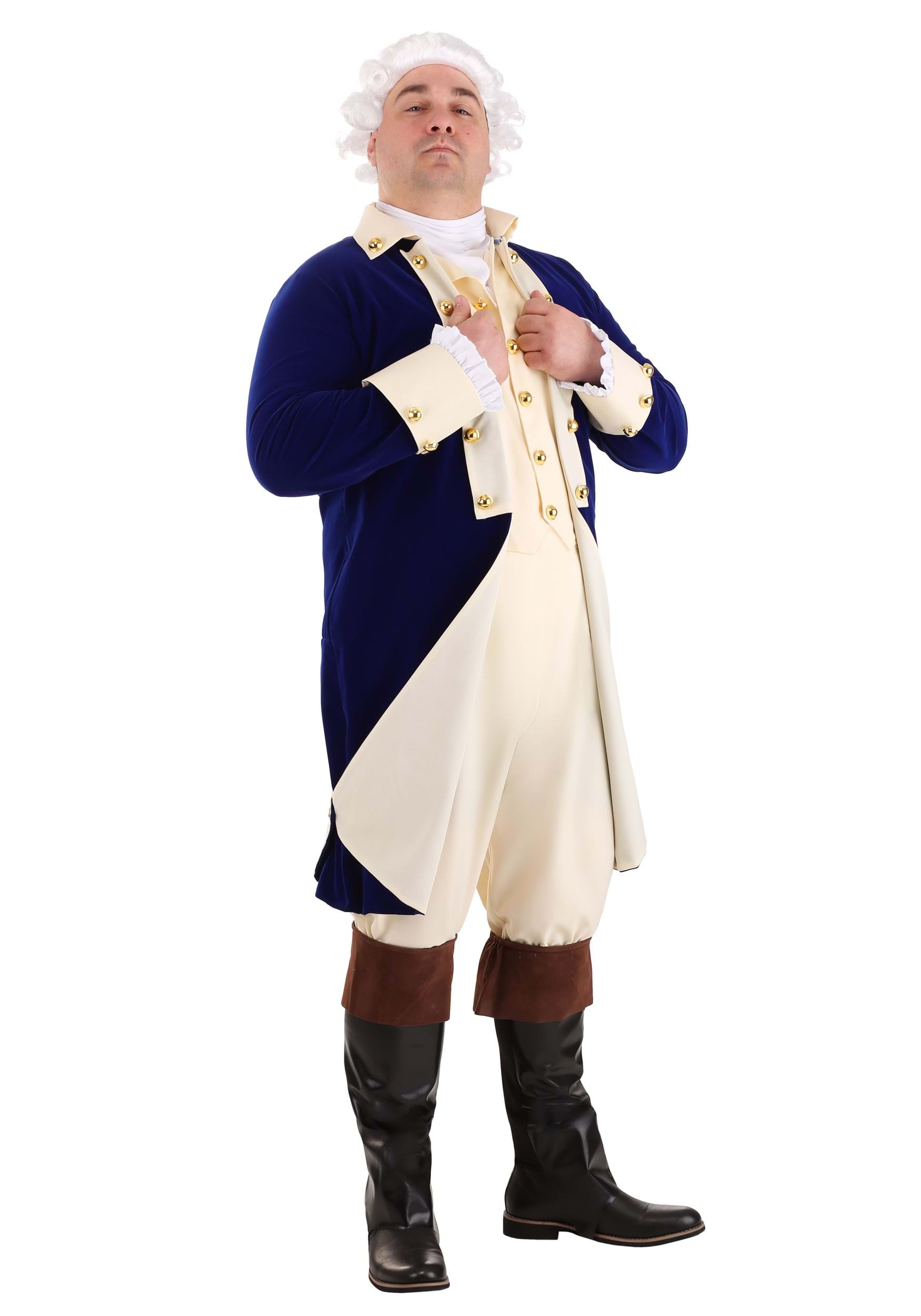 Image of Plus Size Alexander Hamilton Men's Costume ID FUN0948PL-2X