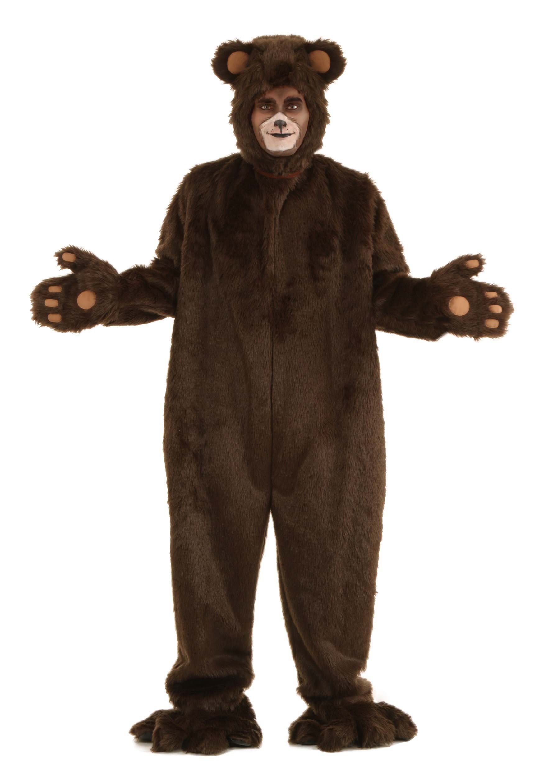 Image of Plus Size Deluxe Furry Brown Bear Adult Costume ID FUN2262PL-2X