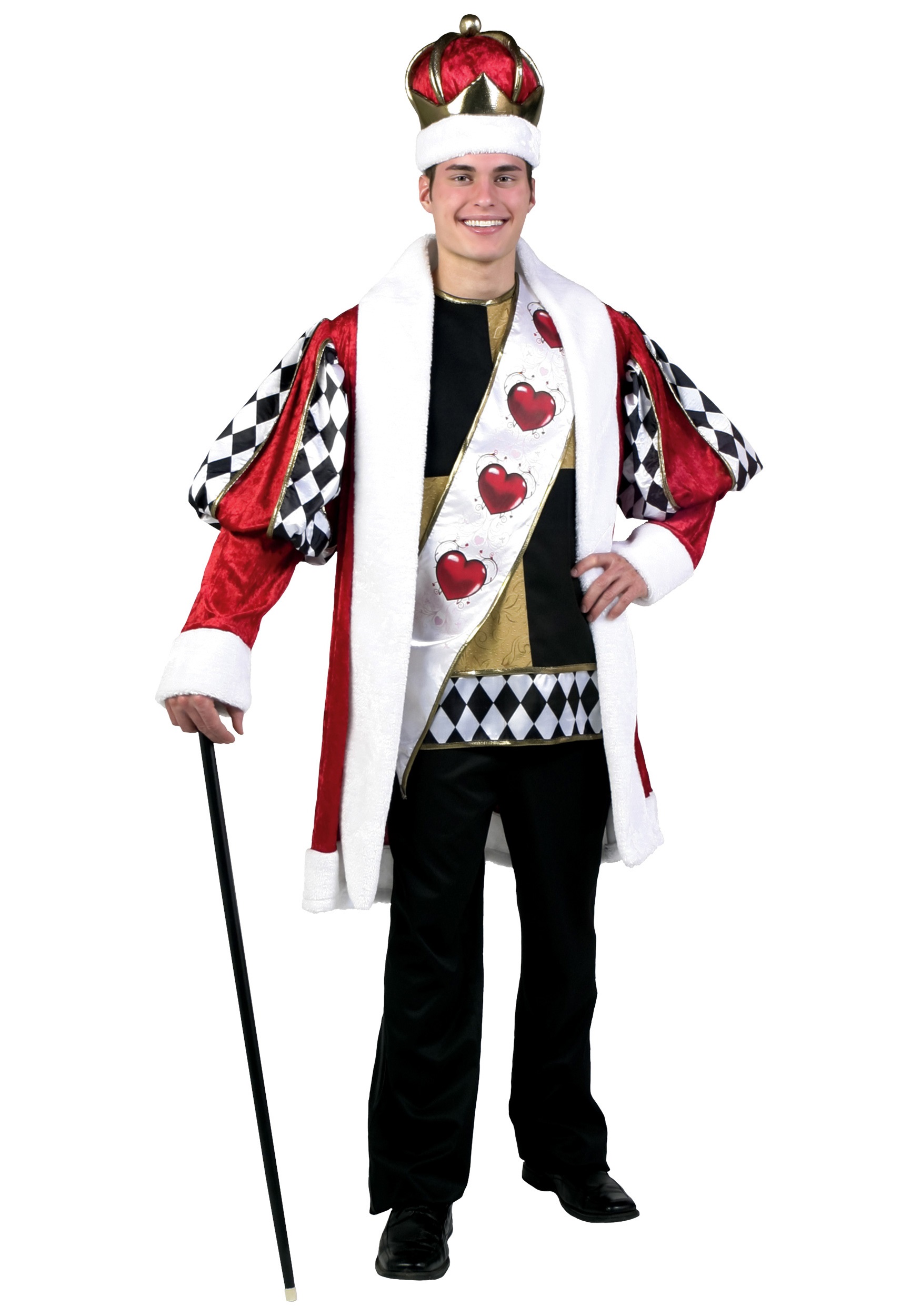 Image of Plus Size Deluxe King of Hearts Costume ID FUN2053PL-3X