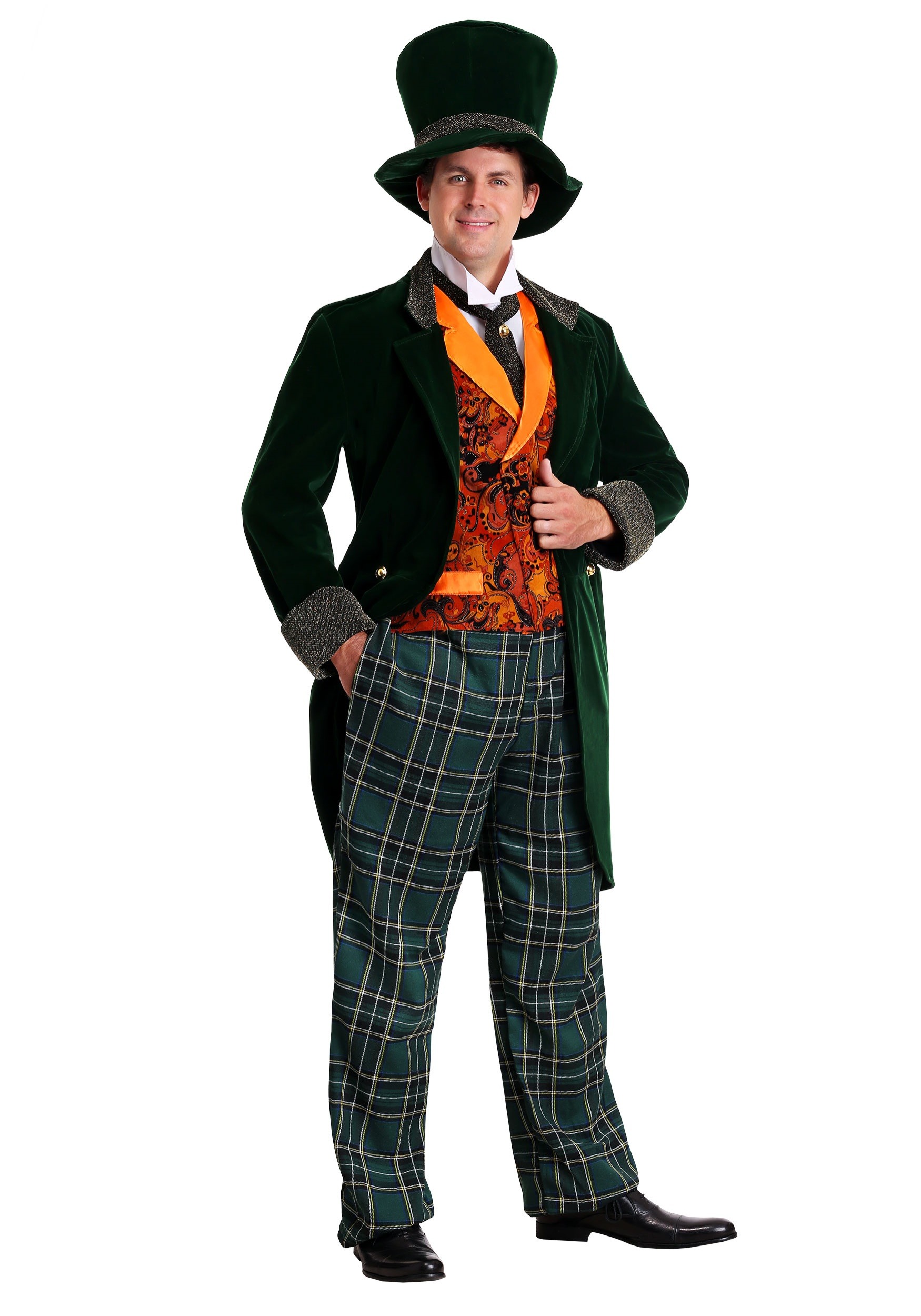Image of Plus Size Deluxe Mad Hatter Costume | Exclusive | Made By Us ID FUN1236PL-3X