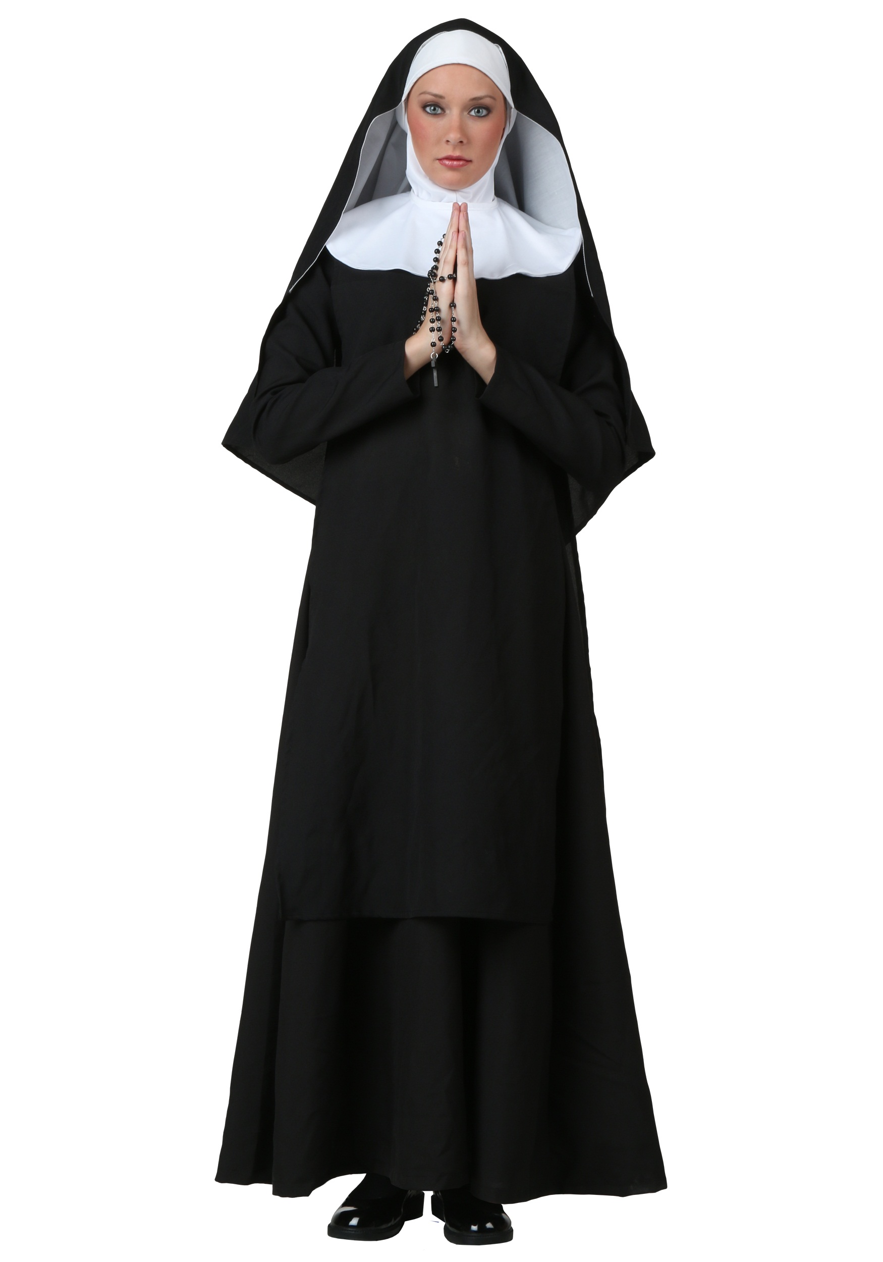 Image of Plus Size Deluxe Nun Women's Costume ID FUN2935PL-4X