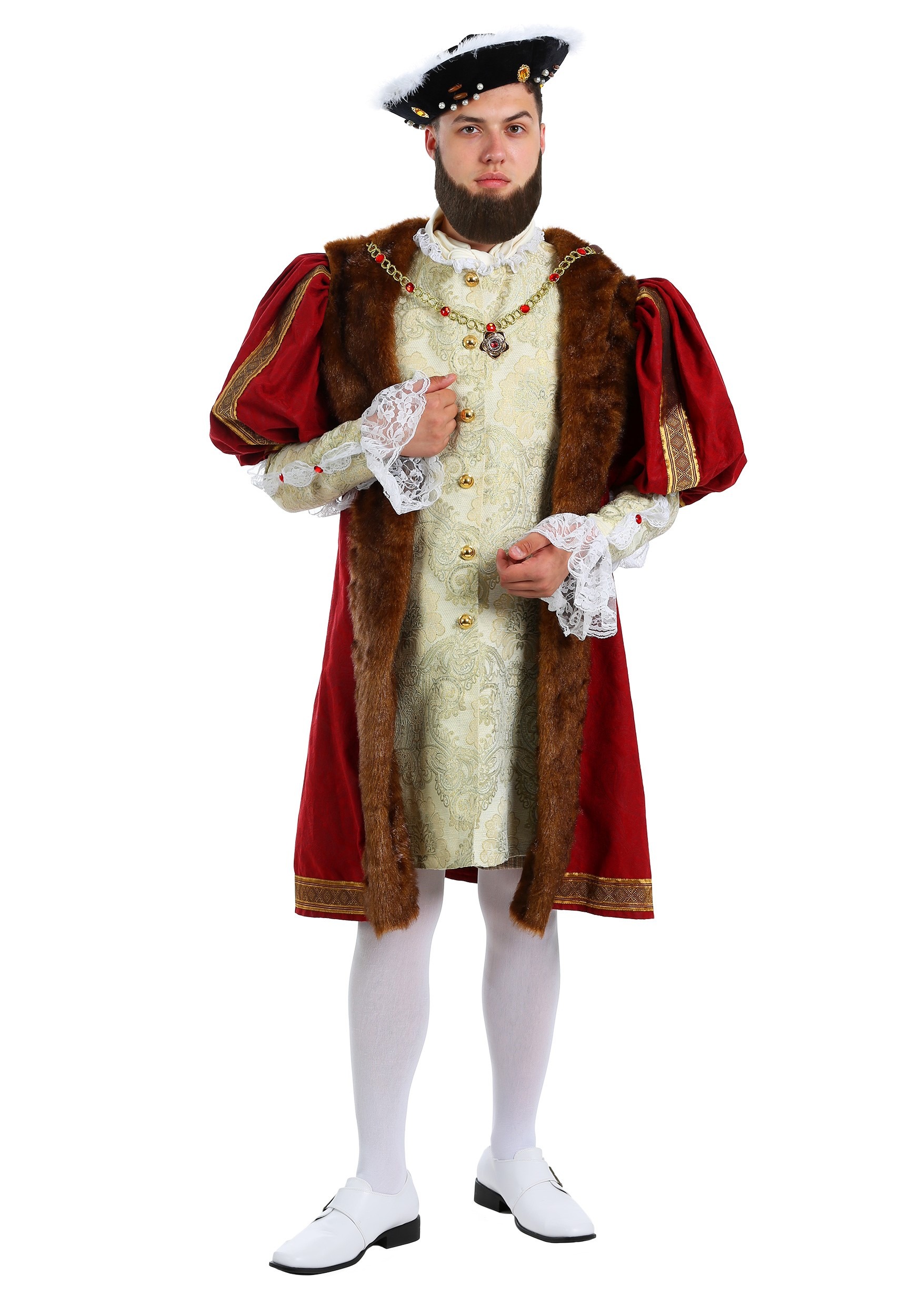 Image of Plus Size King Henry Costume for Men | Historical Costumes ID FUN1085PL-4X