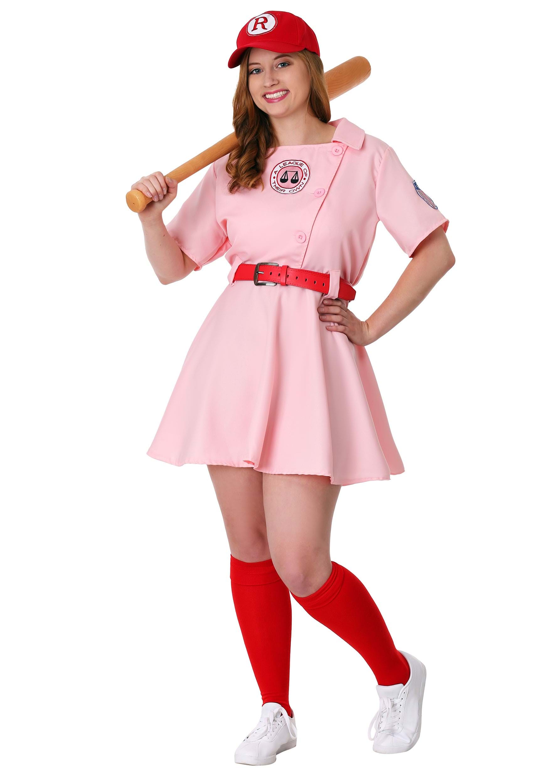 Image of Plus Size League of Their Own Dottie Costume | 90s Movies Costume ID LEA8300PL-7X