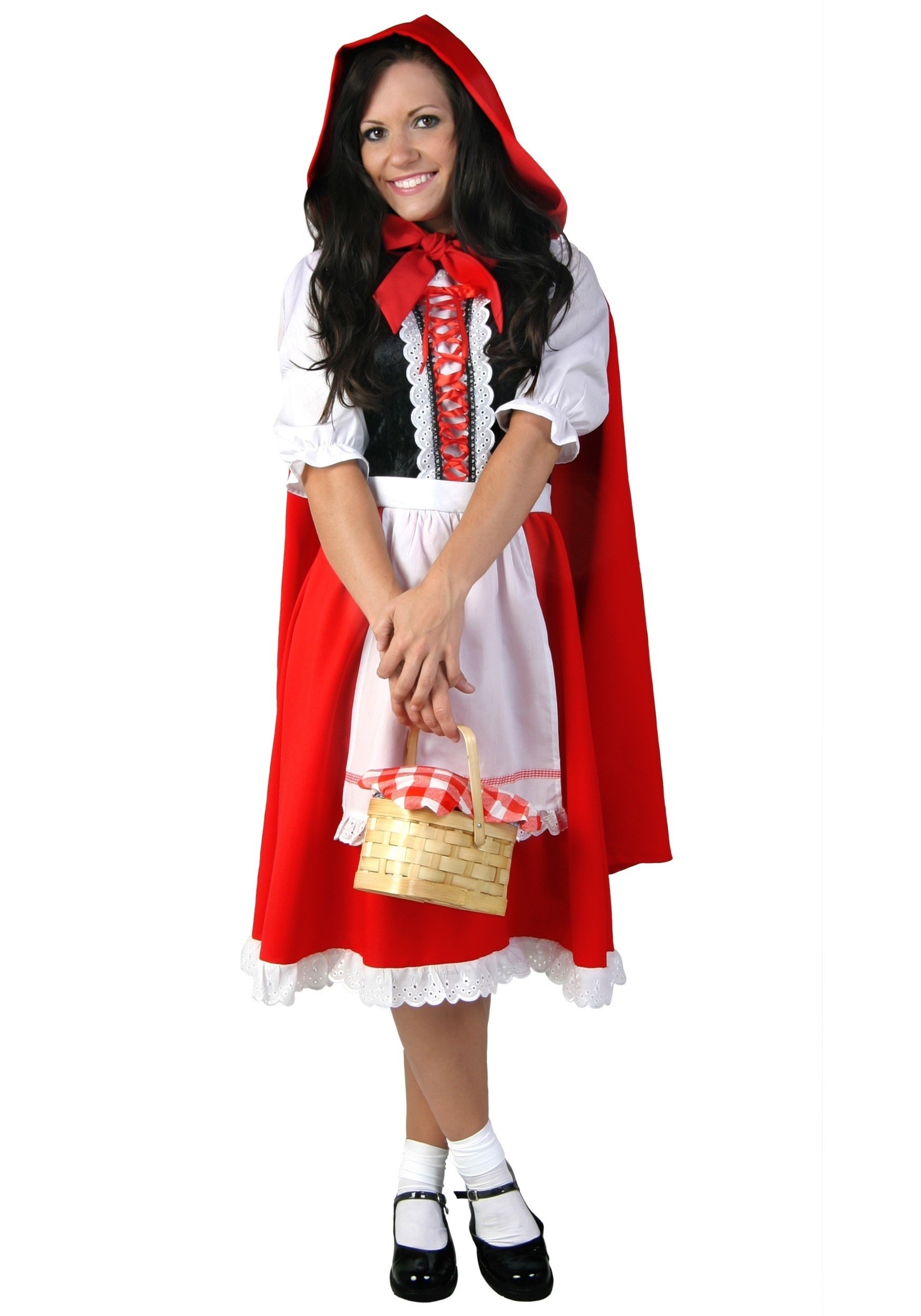 Image of Plus Size Little Red Riding Hood Costume Dress for Women ID FUN2065PL-7X