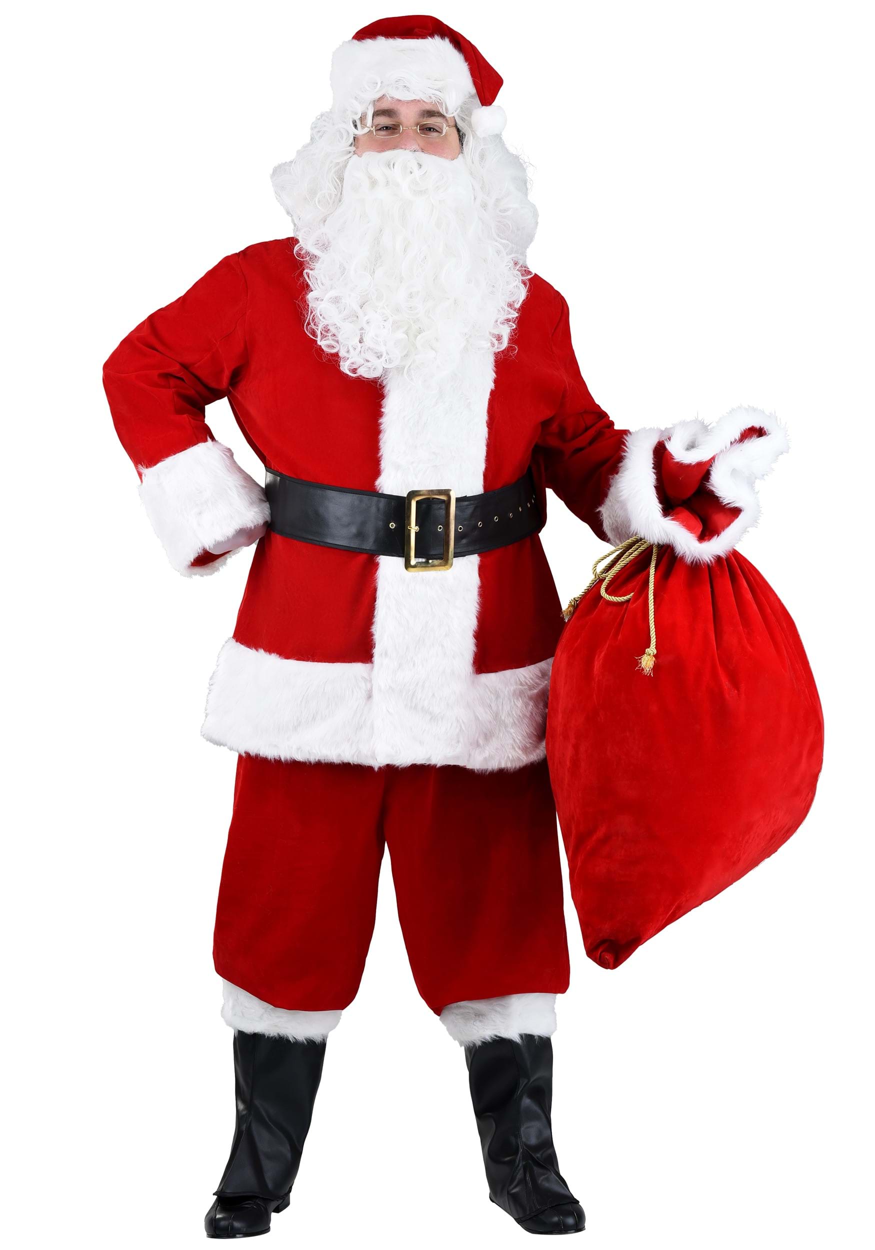 Image of Plus Size Premiere Santa Suit Costume for Adults ID FUN2048PL-2X