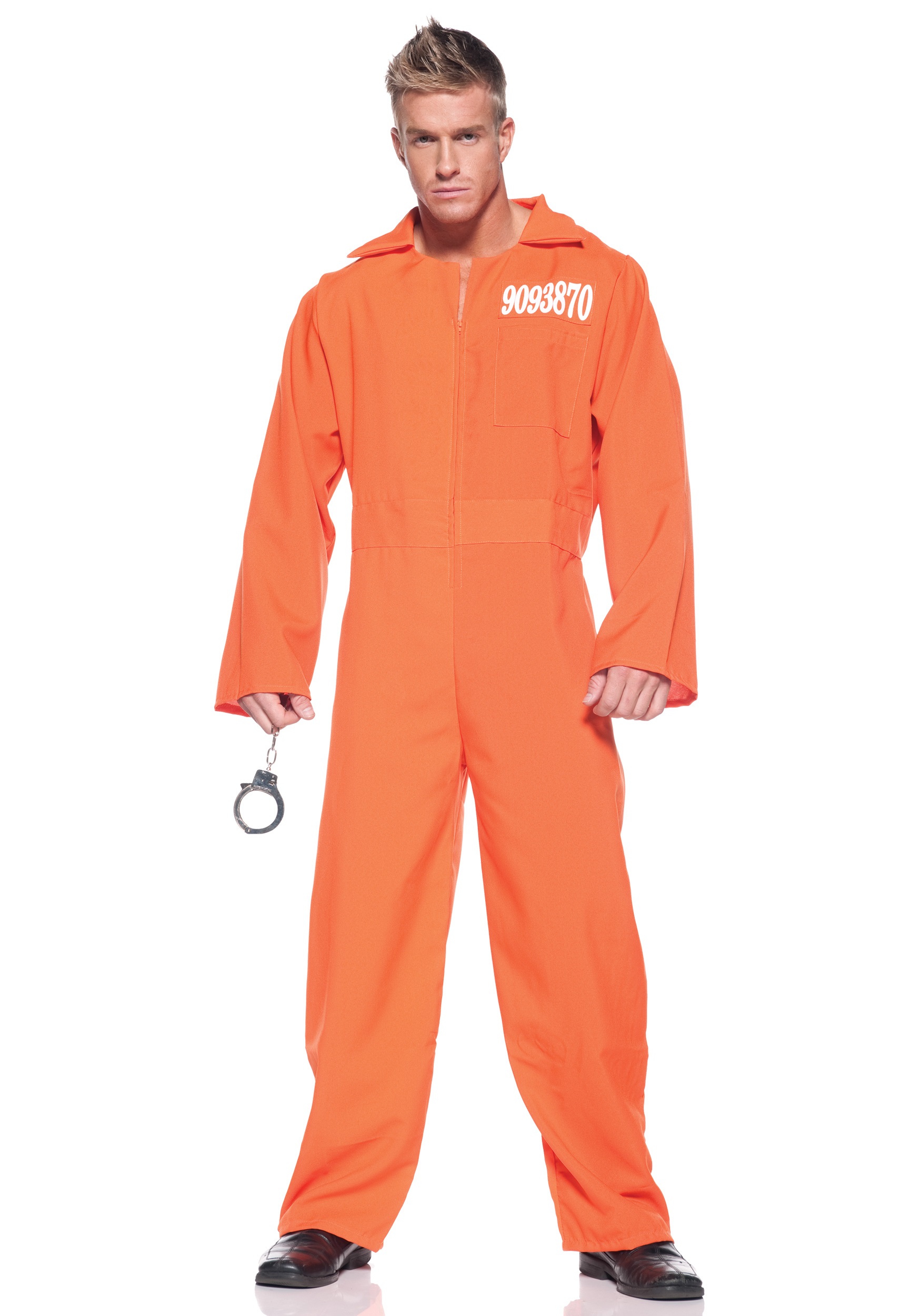 Image of Plus Size Prison Jumpsuit Costume for Adults ID UN29131X-4X