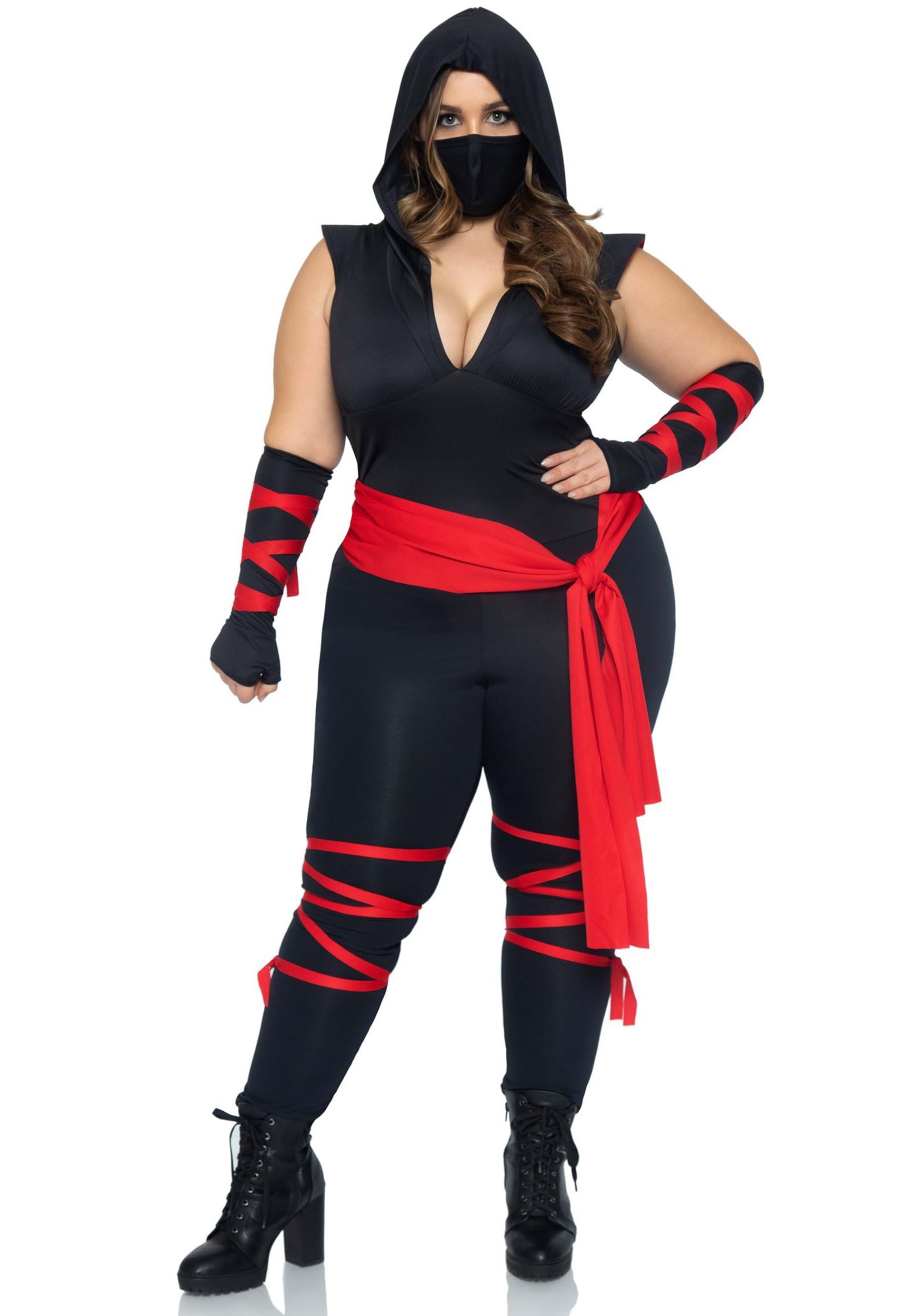 Image of Plus Size Sexy Deadly Ninja Women's Costume ID LE85087X-1X/2X
