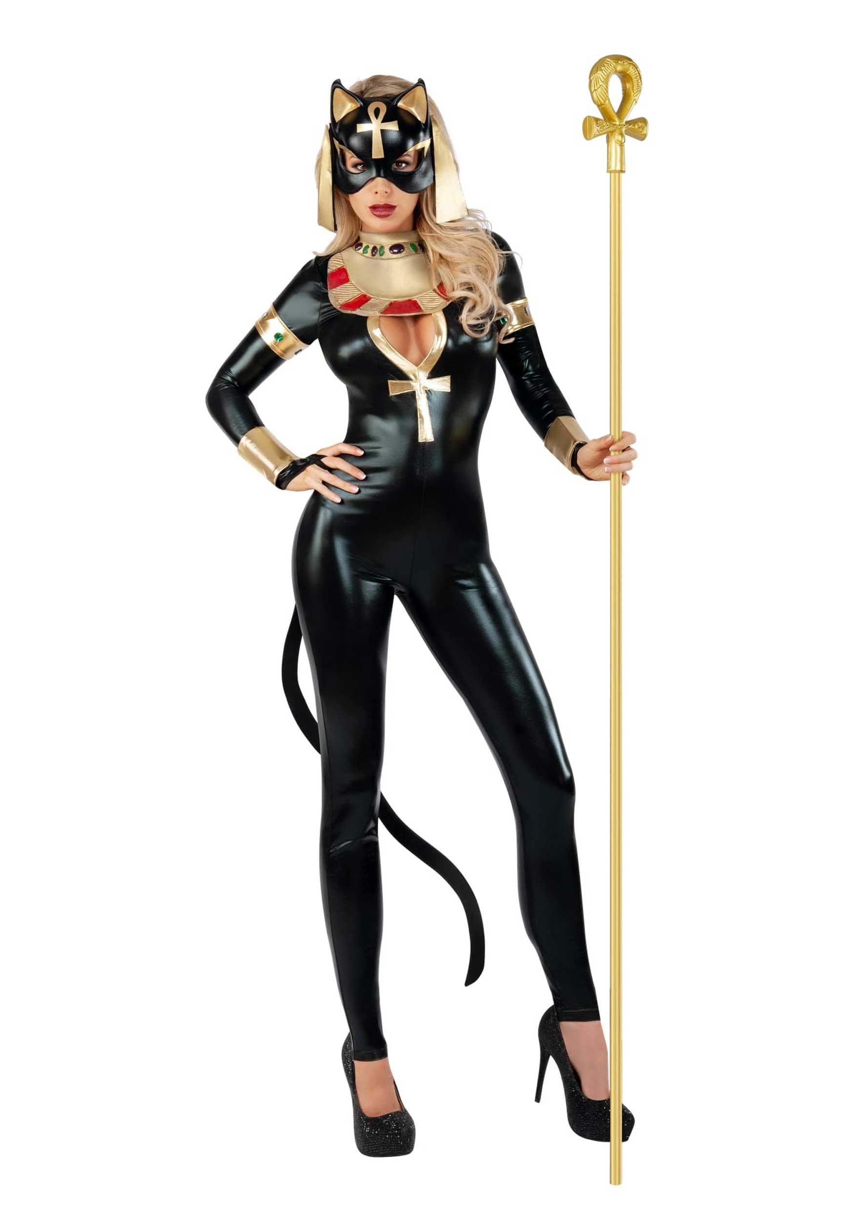Image of Plus Size Women's Egyptian Catsuit Costume | Plus Size Egyptian Costumes ID SLS2061X-2X