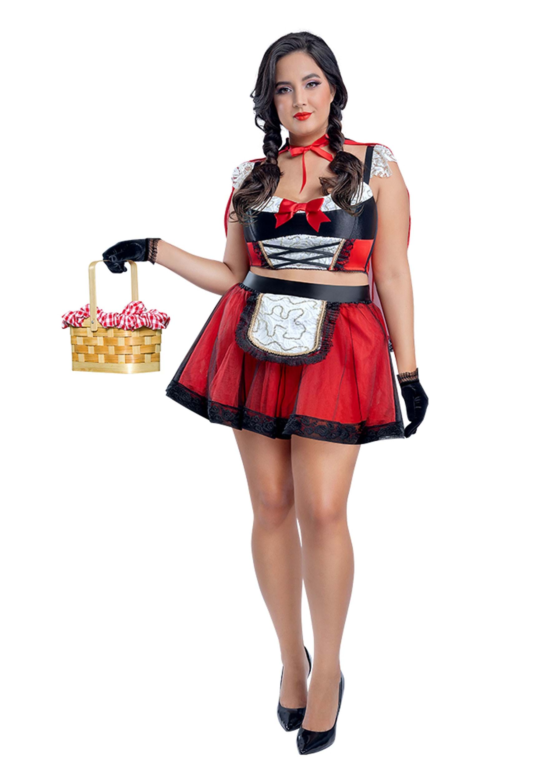 Image of Plus Size Women's Little Red Costume | Plus Size Costumes ID SLS2232X-2X