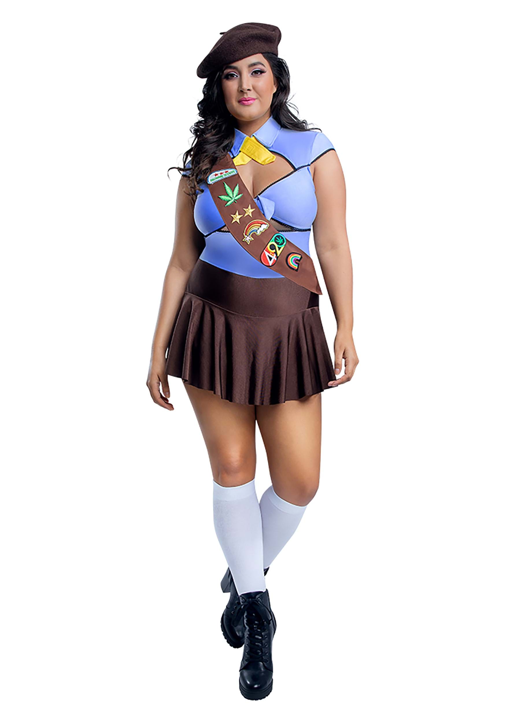 Image of Plus Size Women's Special Brownie Scout Costume | Women's Costumes ID SLS2248X-2X