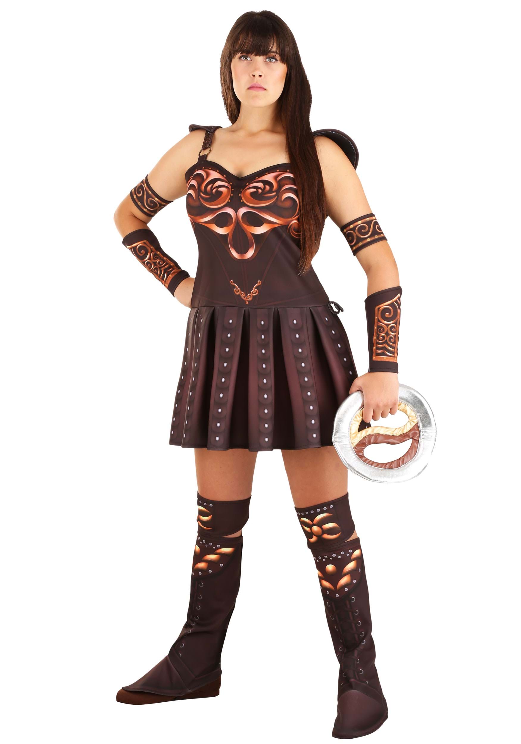 Image of Plus Size Women's Xena Warrior Princess Costume ID FUN6471PL-1X