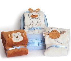 Image of Plush Diaper Cradle Baby Boy Gift Set