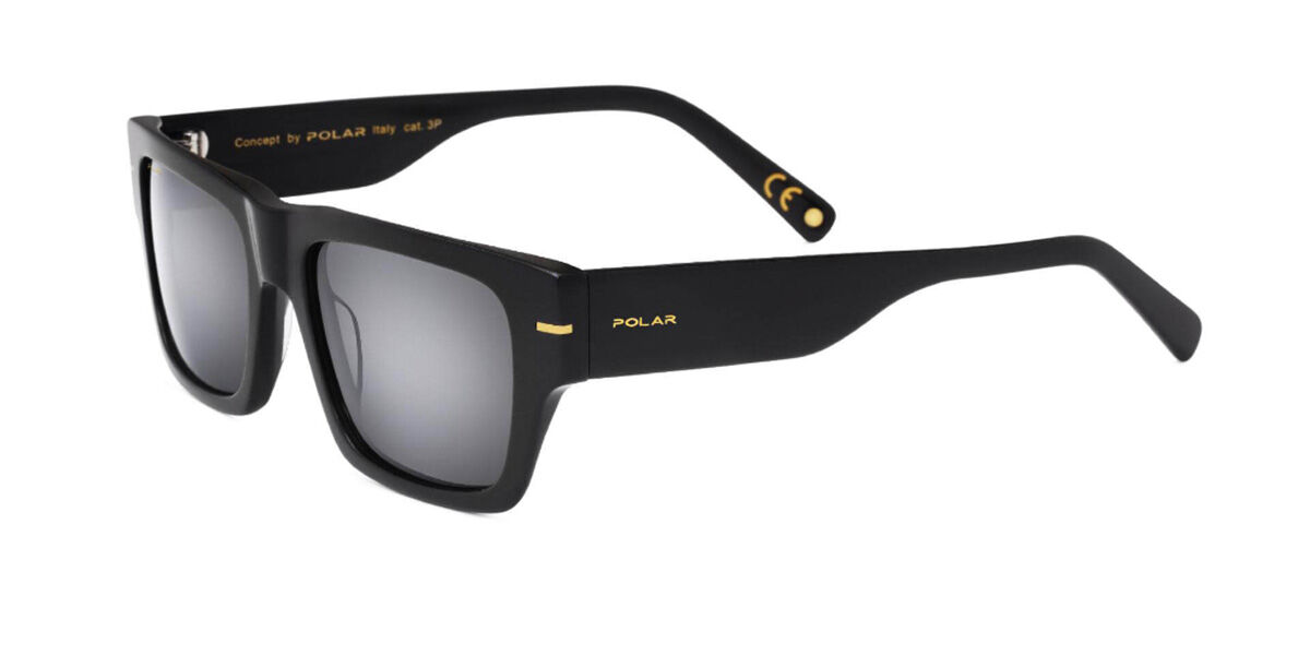 Image of Polar GOLD 126 77 54 Lunettes De Soleil Homme Noires FR