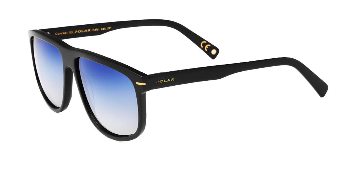 Image of Polar GOLD 132 77Q 60 Lunettes De Soleil Homme Noires FR