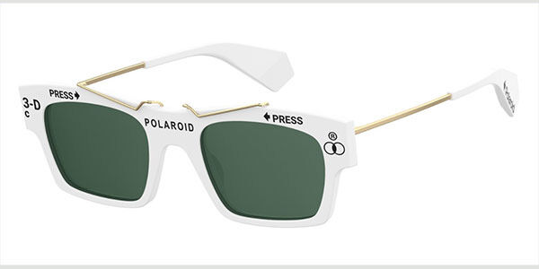 Image of Polaroid PLD 6045/S/X Polarized VK6/UC Óculos de Sol Brancos Masculino PRT