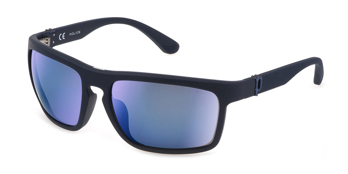 Image of Police SPLF63 06QS 63 Lunettes De Soleil Homme Bleues FR