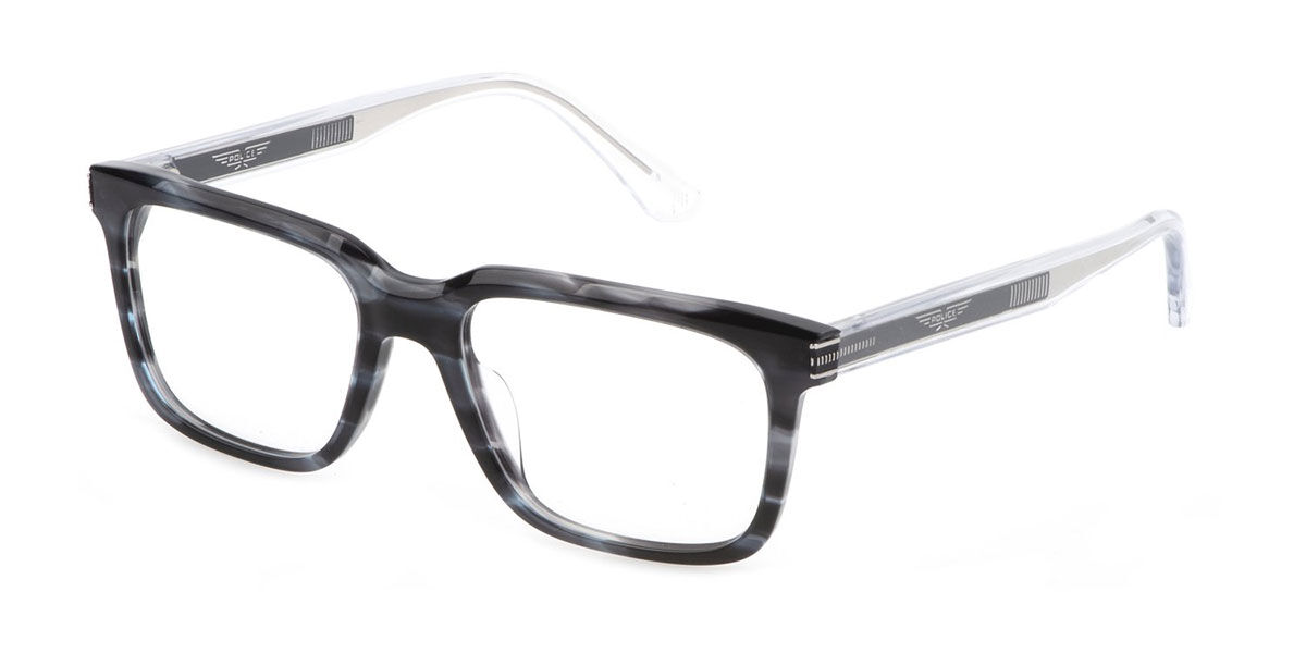 Image of Police VPLF03N 09Y1 53 Tortoiseshell Męskie Okulary Korekcyjne PL