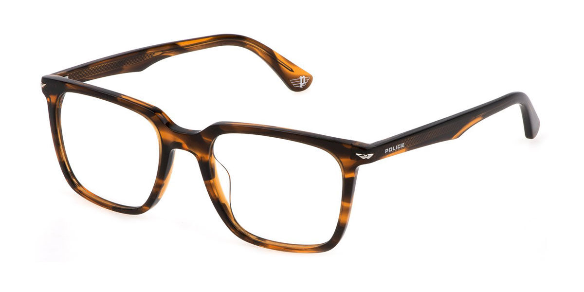 Image of Police VPLG73 CHAMP 2 0836 Óculos de Grau Tortoiseshell Masculino PRT