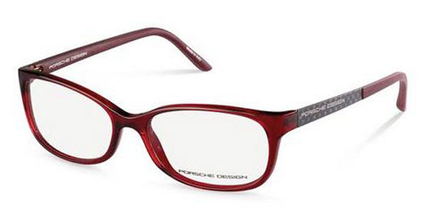 Image of Porsche Design P8247 D 55 Czerwone Damskie Okulary Korekcyjne PL