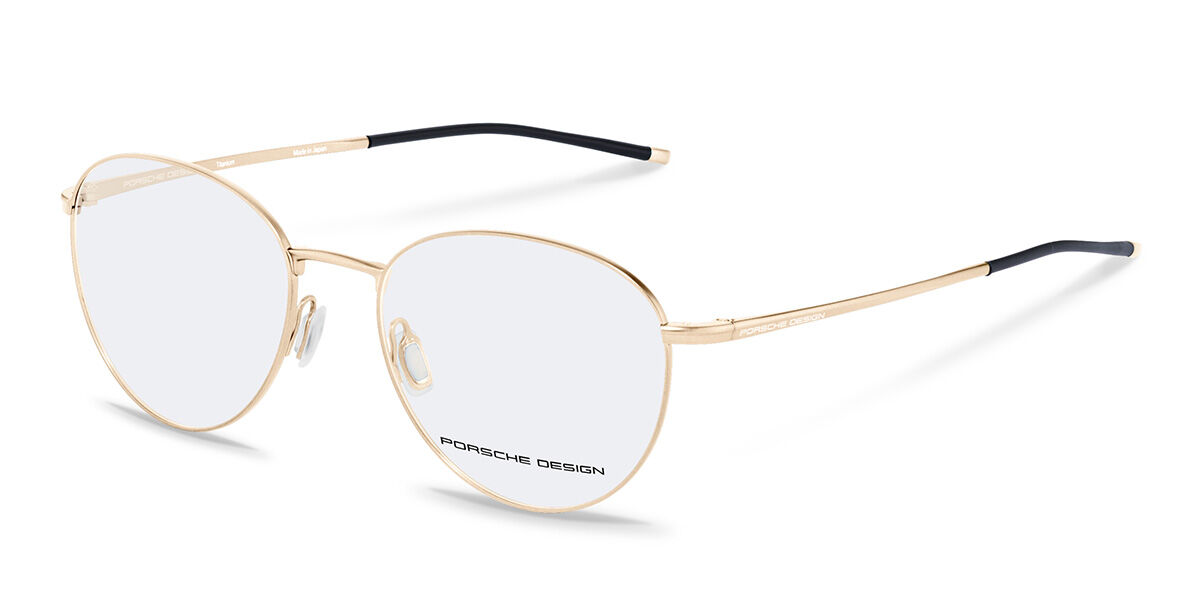 Image of Porsche Design P8387 B 53 Złote Męskie Okulary Korekcyjne PL