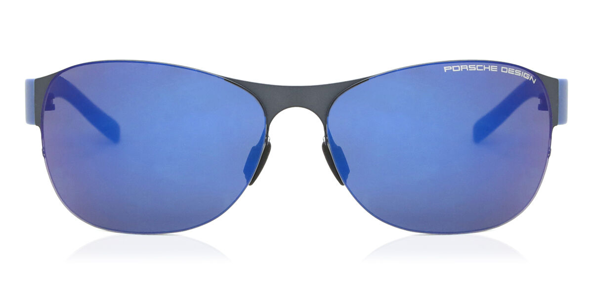 Image of Porsche Design P8581 C 64 Lunettes De Soleil Femme Bleues FR