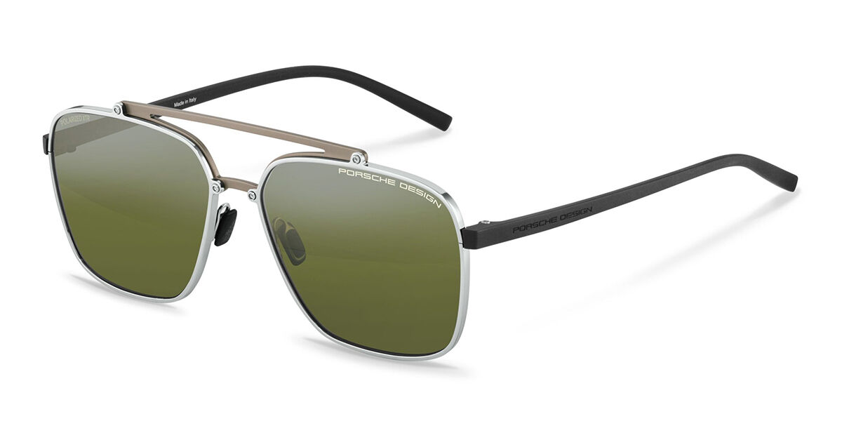 Image of Porsche Design P8937 Polarized B Óculos de Sol Prata Masculino PRT