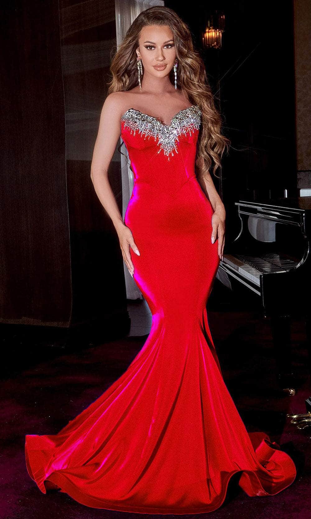 Image of Portia and Scarlett PS23185 - Strapless Jeweled Prom Dress