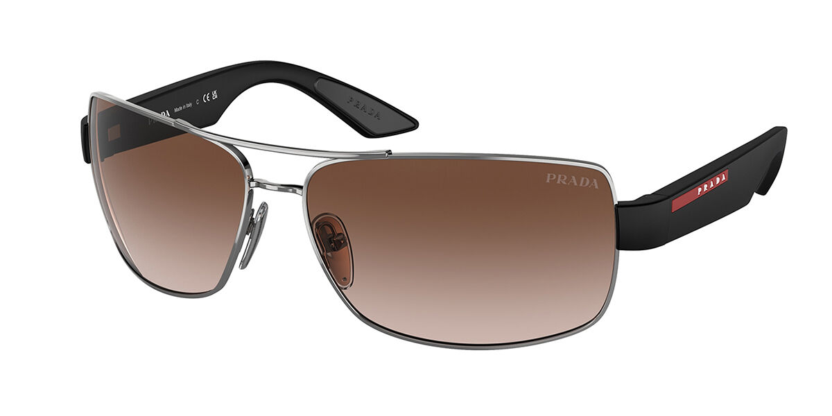 Image of Prada Linea Rossa PS50ZS 5AV02P Óculos de Sol Gunmetal Masculino PRT