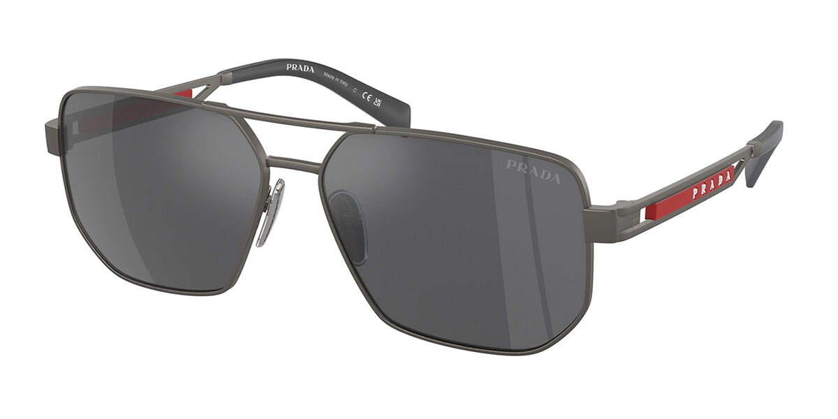 Image of Prada Linea Rossa PS51ZS 19K60A Óculos de Sol Gunmetal Masculino BRLPT