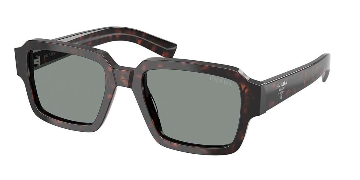 Image of Prada PR 02ZS 17N20N 52 Lunettes De Soleil Homme Tortoiseshell FR