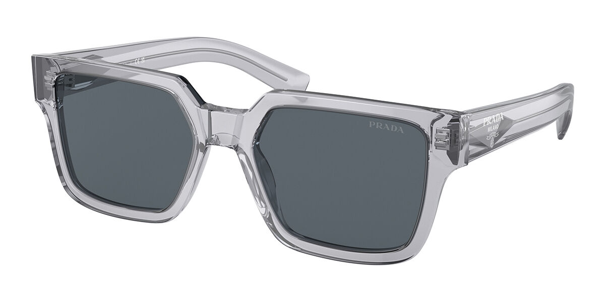 Image of Prada PR 03ZSF Formato Asiático U430A9 Óculos de Sol Transparentes Masculino BRLPT