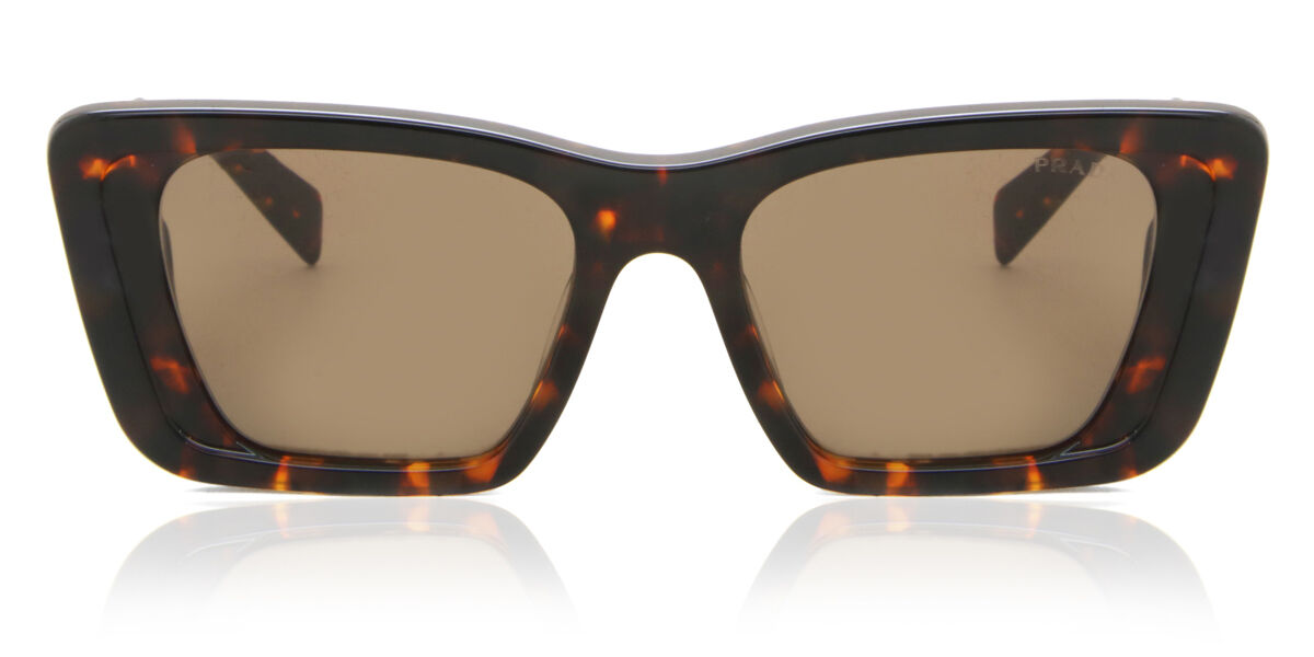 Image of Prada PR 08YS Symbole 01V8C1 Óculos de Sol Tortoiseshell Feminino PRT