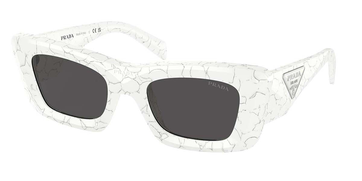 Image of Prada PR 13ZS 17D5S0 50 Lunettes De Soleil Femme Blanches FR