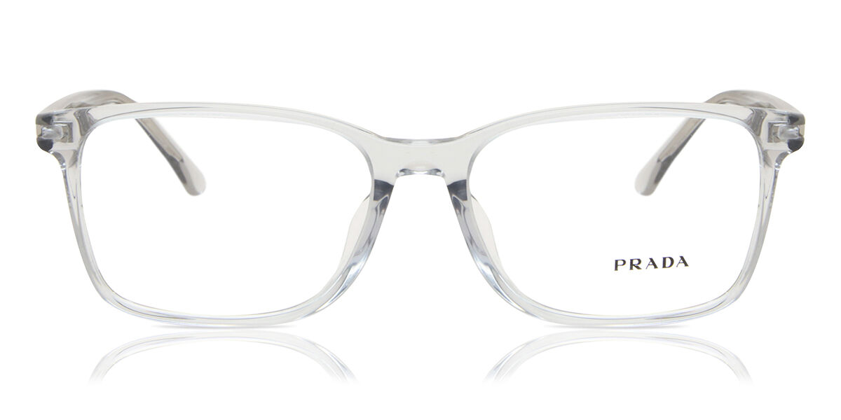 Image of Prada PR 14WVF Asian Fit U431O1 Óculos de Grau Transparentes Masculino PRT