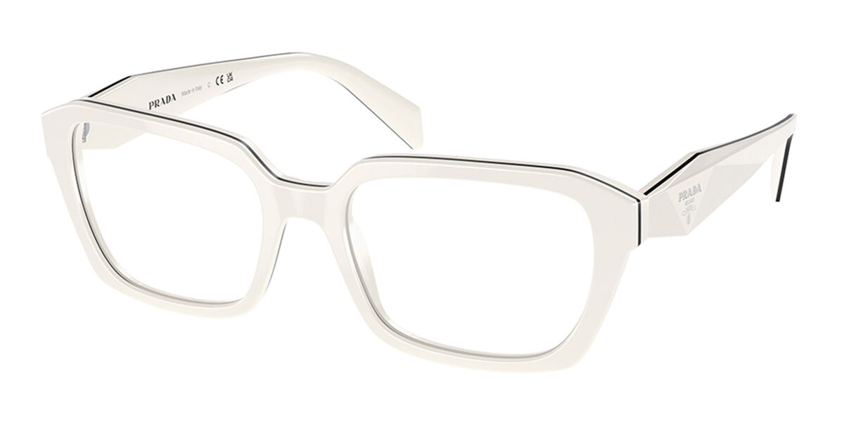 Image of Prada PR 14ZV 12J1O1 52 Białe Damskie Okulary Korekcyjne PL