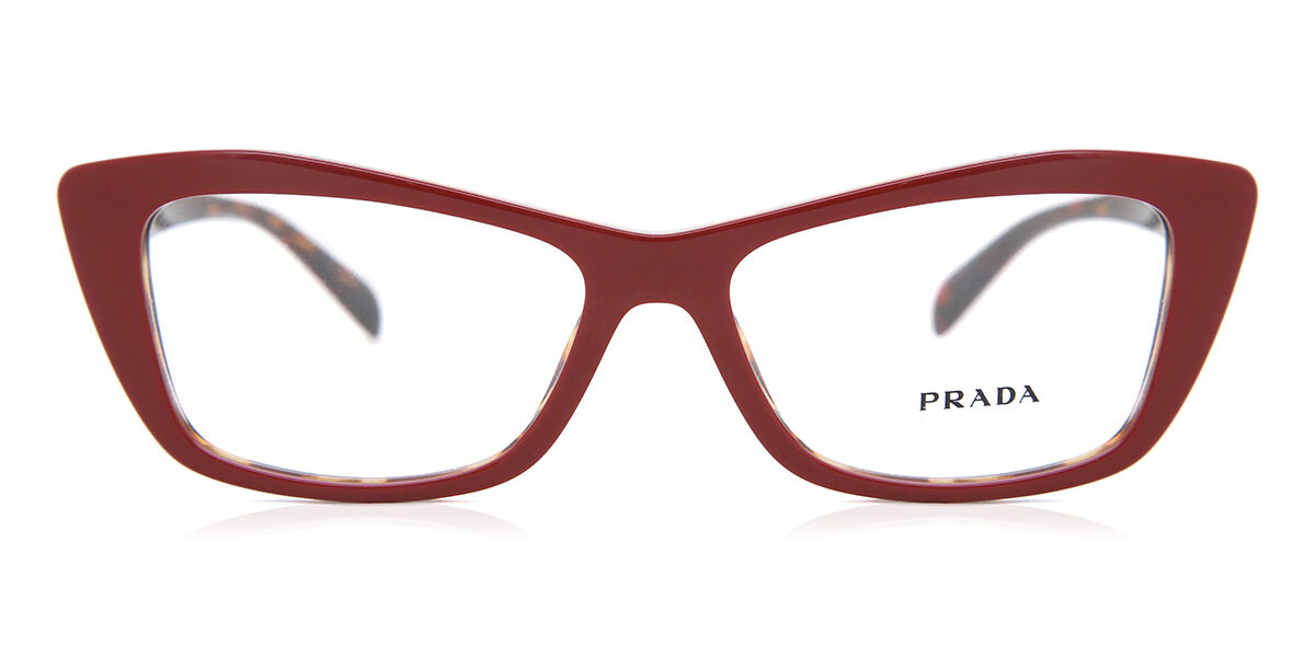 Image of Prada PR 15XV 07C1O1 53 Röda Glasögon (Endast Båge) Män SEK