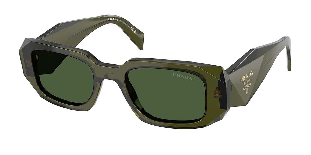 Image of Prada PR 17WS 19Z1I0 Óculos de Sol Verdes Feminino PRT