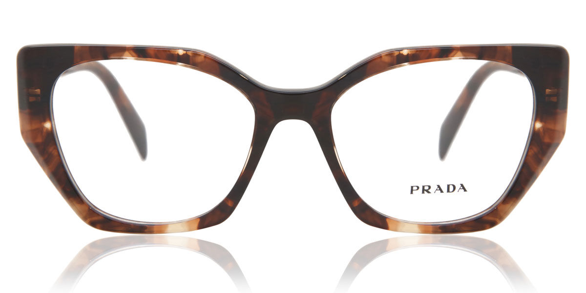 Image of Prada PR 18WV Symbole 07R1O1 Óculos de Grau Tortoiseshell Feminino BRLPT