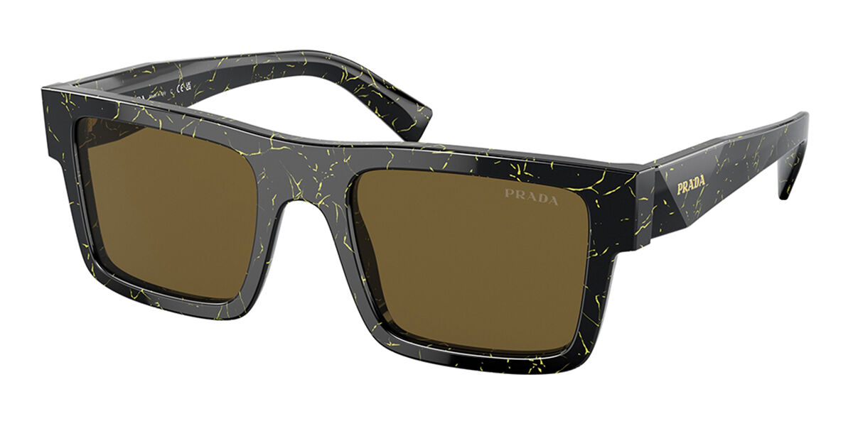 Image of Prada PR 19WS 19D01T 52 Lunettes De Soleil Homme Noires FR