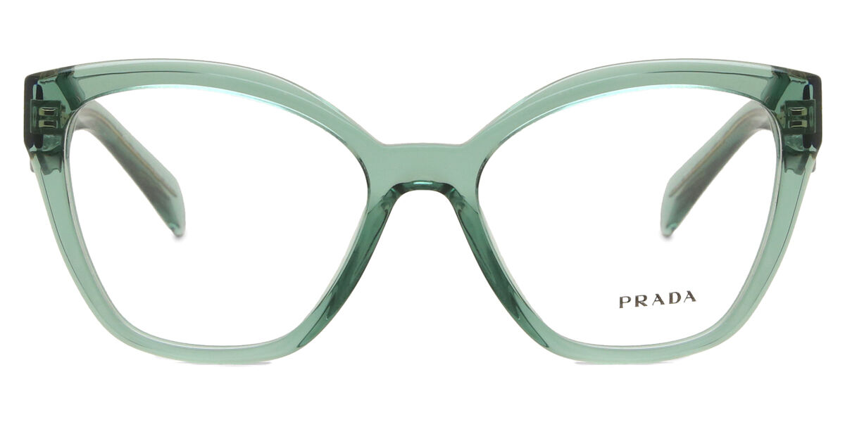 Image of Prada PR 20ZV 11R1O1 Óculos de Grau Verdes Feminino PRT