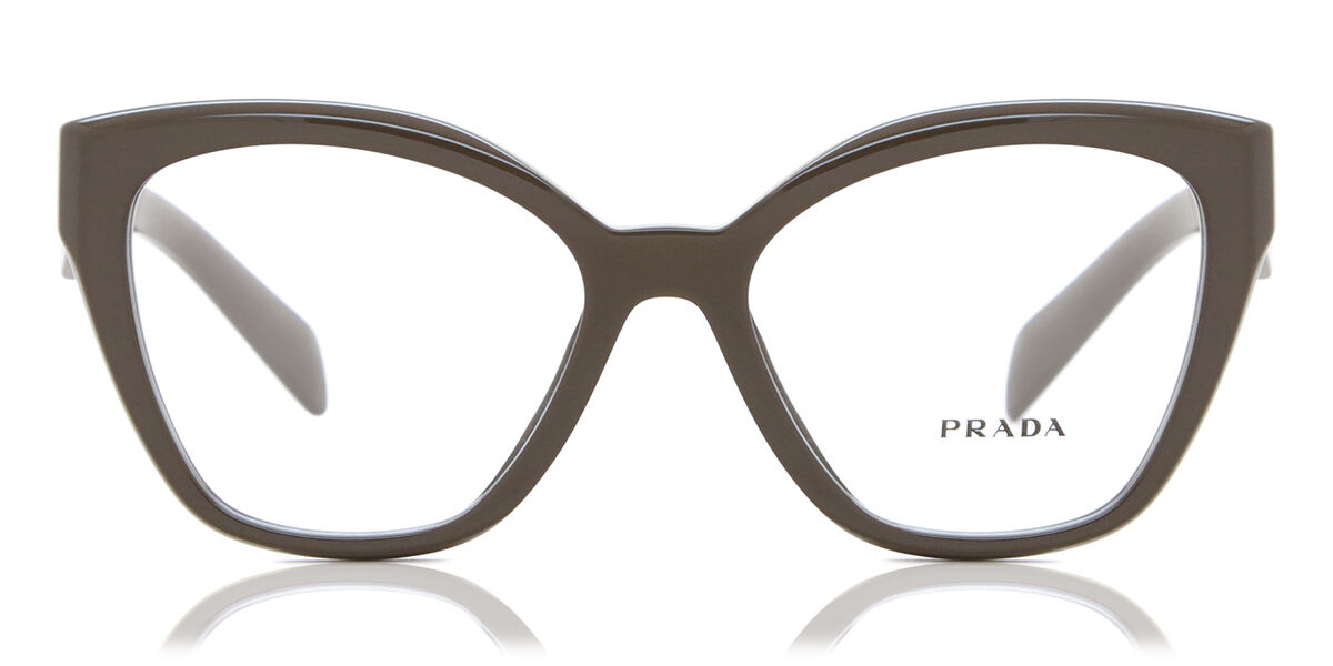 Image of Prada PR 20ZV 15L1O1 52 Brązowe Damskie Okulary Korekcyjne PL