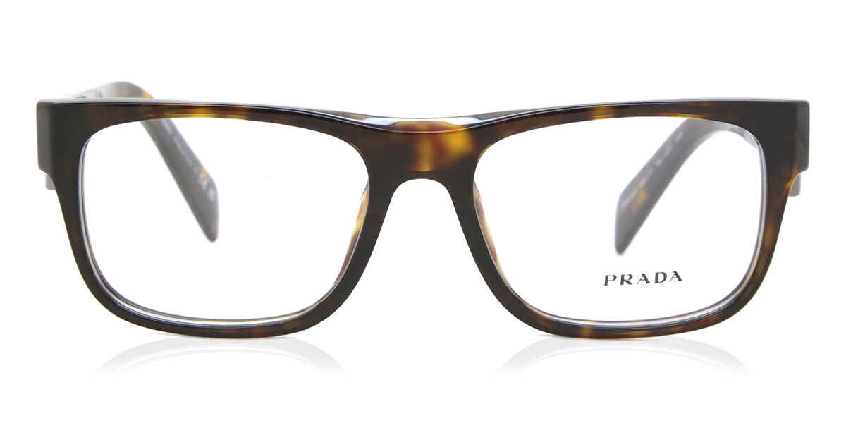 Image of Prada PR 22ZV 19J1O1 53 Sköldpaddemönstradeshell Glasögon (Endast Båge) Män SEK