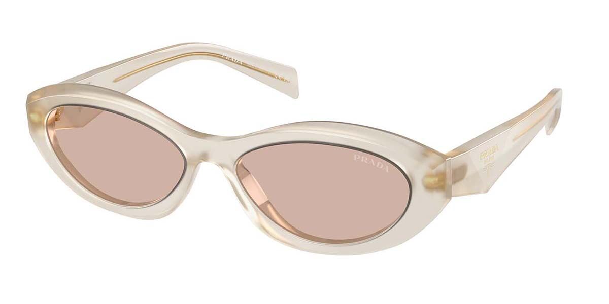 Image of Prada PR 26ZS 12V4I2 55 Lunettes De Soleil Femme Blanches FR