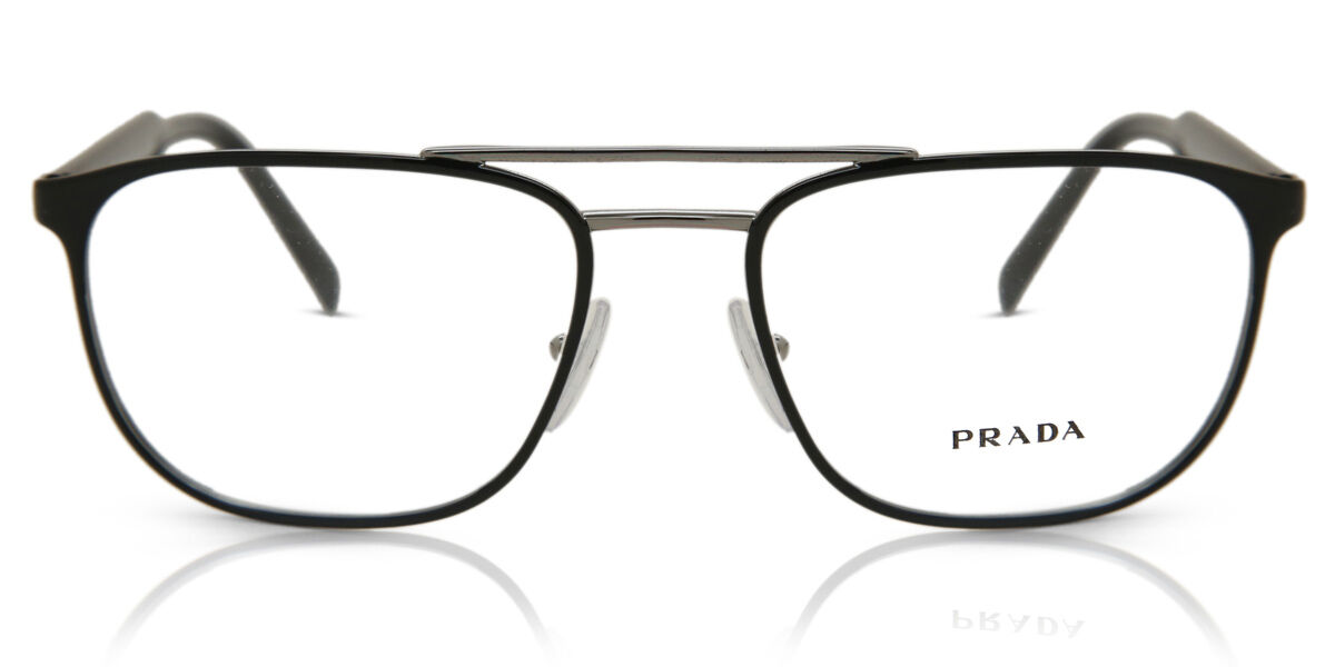 Image of Prada PR 54XV YDC1O1 54 Czarne Męskie Okulary Korekcyjne PL